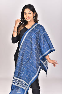 Women's Pure Silk Kantha Dupatta