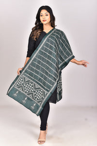 Women's Pure Silk Kantha Dupatta