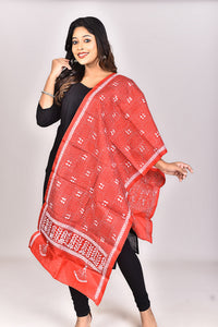 Women's Pure Silk Kantha Dupatta