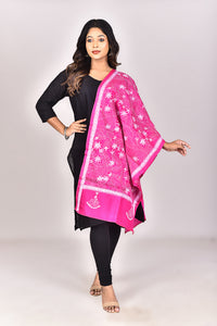 Women's Pure Silk Kantha Dupatta