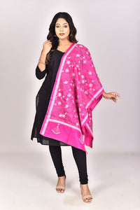 Women's Pure Silk Kantha Dupatta