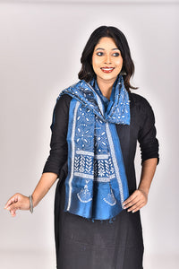 Women's Pure Silk Kantha Dupatta