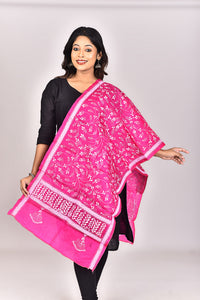 Women's Pure Silk Kantha Dupatta