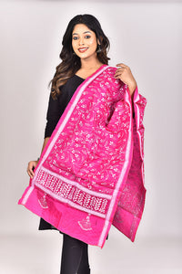 Women's Pure Silk Kantha Dupatta