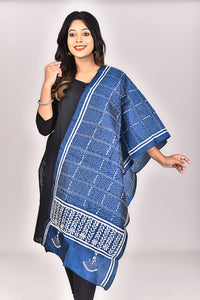 Women's Pure Silk Kantha Dupatta