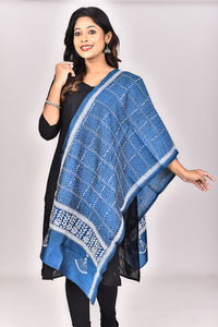 Women's Pure Silk Kantha Dupatta