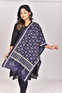 Women's Pure Silk Kantha Dupatta