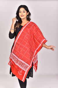 Women's Pure Silk Kantha Dupatta