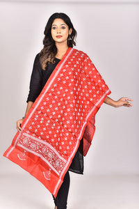 Women's Pure Silk Kantha Dupatta