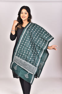 Women's Pure Silk Kantha Dupatta