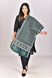 Women's Pure Silk Kantha Dupatta