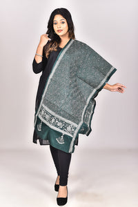 Women's Pure Silk Kantha Dupatta