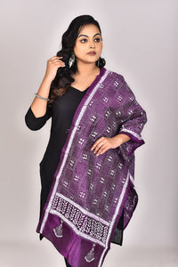 Women's Pure Silk Kantha Dupatta