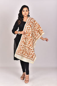 Women's Tussar Silk Kantha Dupatta