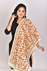 Women's Tussar Silk Kantha Dupatta
