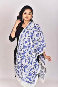 Women's Tussar Silk Kantha Dupatta
