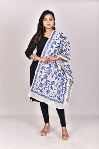 Women's Tussar Silk Kantha Dupatta