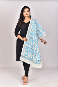 Women's Tussar Silk Kantha Dupatta