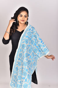 Women's Tussar Silk Kantha Dupatta