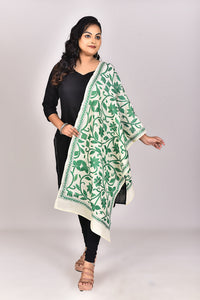 Women's Tussar Silk Kantha Dupatta