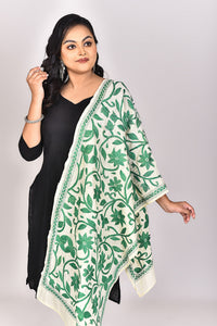Women's Tussar Silk Kantha Dupatta