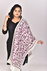 Women's Tussar Silk Kantha Dupatta