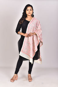 Women's Tussar Silk Kantha Dupatta