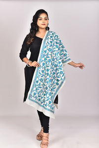 Women's Tussar Silk Kantha Dupatta