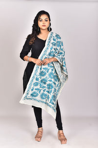 Women's Tussar Silk Kantha Dupatta