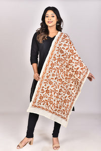Women's Tussar Silk Kantha Dupatta