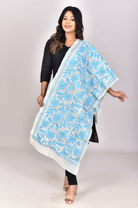 Women's Tussar Silk Kantha Dupatta