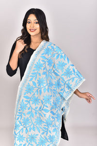 Women's Tussar Silk Kantha Dupatta