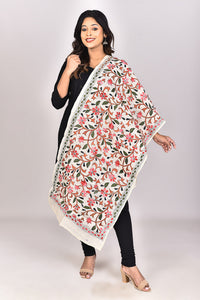 Women's Tussar Silk Kantha Dupatta