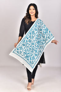 Women's Tussar Silk Kantha Dupatta
