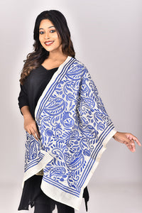 Women's Tussar Silk Kantha Dupatta