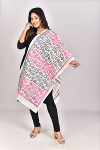 Women's Tussar Silk Kantha Dupatta