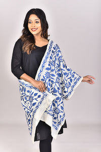 Women's Tussar Silk Kantha Dupatta