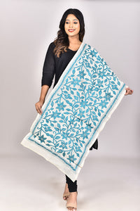 Women's Tussar Silk Kantha Dupatta