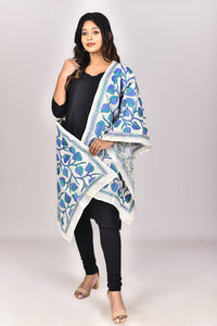 Women's Tussar Silk Kantha Dupatta
