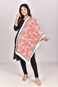 Women's Tussar Silk Kantha Dupatta