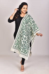 Women's Tussar Silk Kantha Dupatta