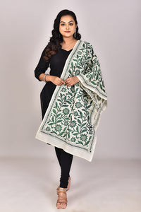 Women's Tussar Silk Kantha Dupatta