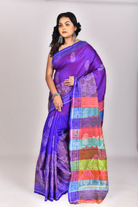 Women's Women's Katan Silk Lambani Saree With Blouse Piece With Blouse Piece